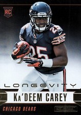 2014 Rookies and Stars LONGEVITY #156 Ka'Deem Carey RC Chicago Bears