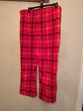 Wondershop Men's Lounge Sleep Pants Red/White/Black Plaid Flannel Sleepwear XL