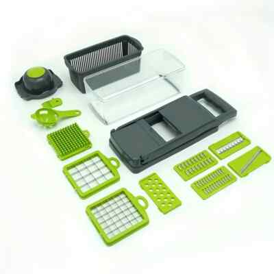 14 In 1 Fruit Vegetable Slicer Cutter Food Onion Veggie Dicer Chopper Kitchen US