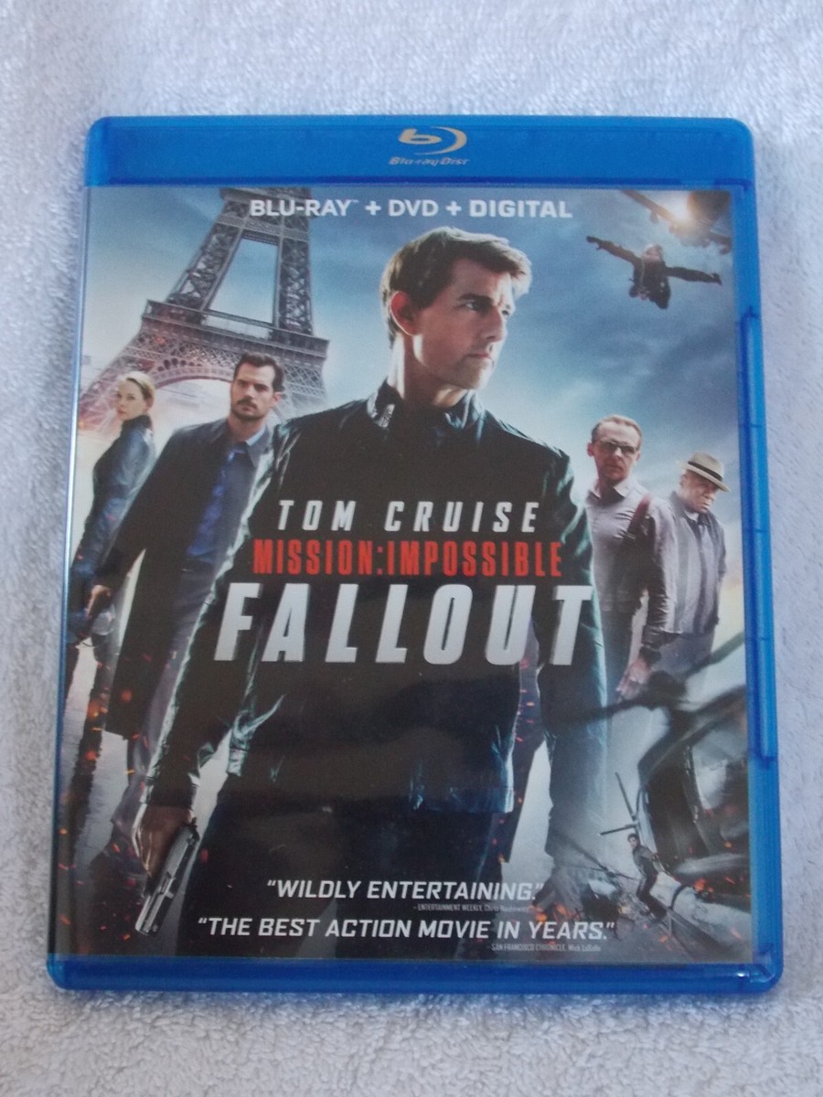 Mission: Impossible Fallout Blu-Ray DVD Digital Tom Cruise | eBay