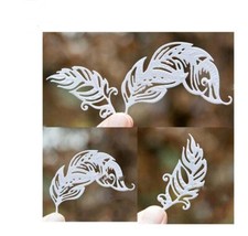 Metal Cutting Dies Feather Decoration Scrapbook Paper Craft Mould Stencils DIY