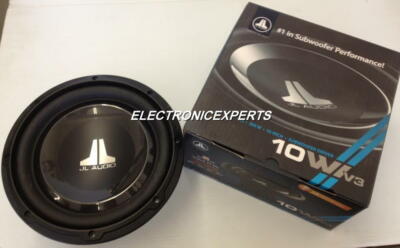 JL AUDIO 10W1V3-4 10'' 4 OHM SUBWOOFER 10-INCH NEW 10W1 W1V3 NEW SMALL BOX SUB