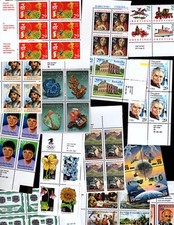 1992 - Choose from ALL Zip & USPS/Copyright Blocks MNH US Commemorative Stamps