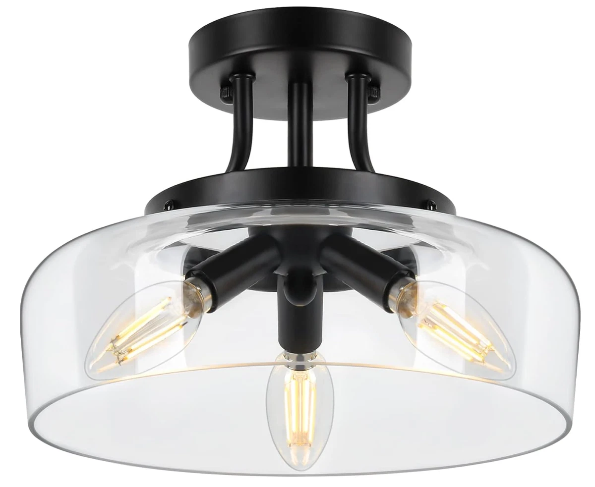 Multi bulb outlet ceiling fixture