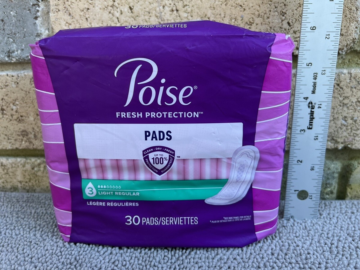 Poise Pads 30 Count Regular Length Light 36000192025 UK