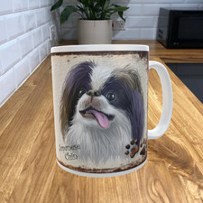Japanese Chin Dog 11oz Coffee Mug My Dog's Rules Theme 739DRMUG
