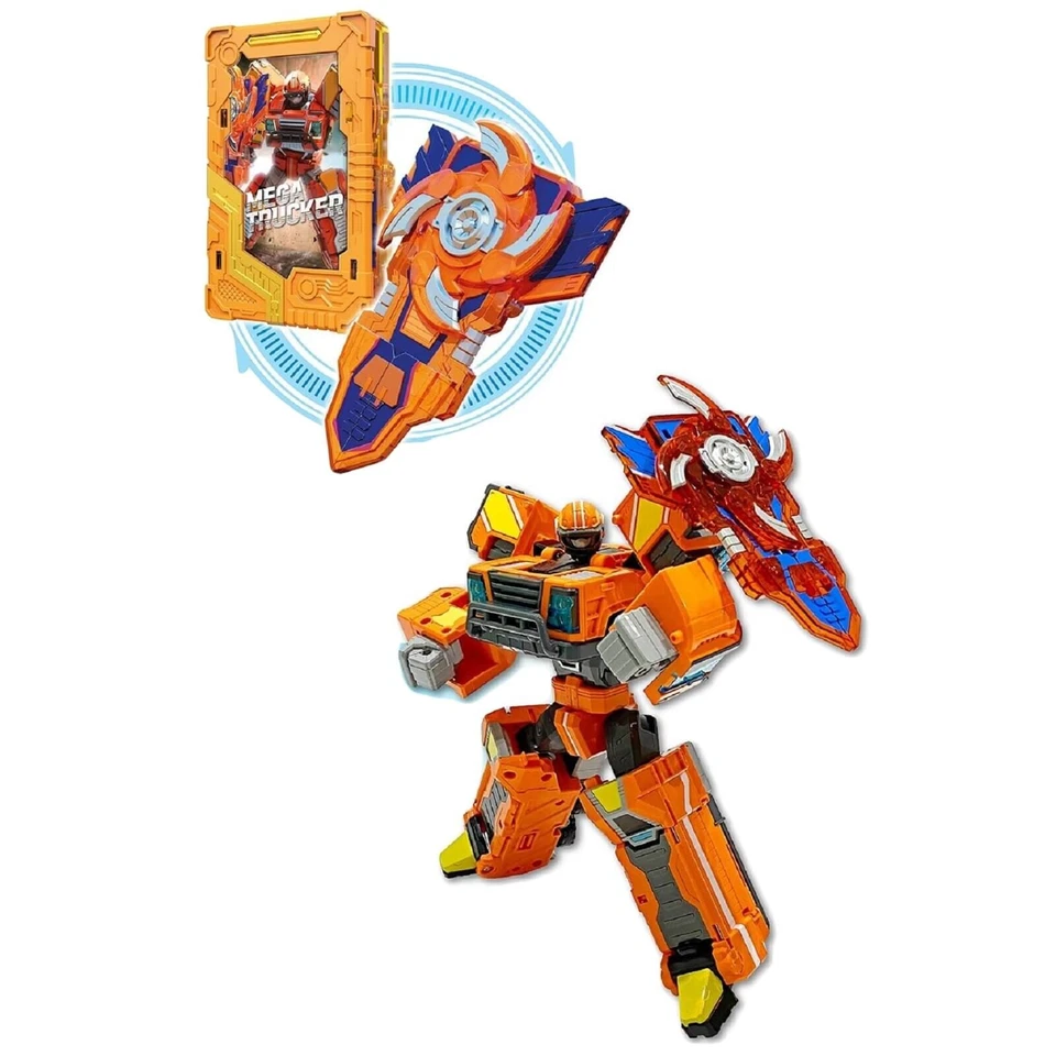 Metal Cardbot Mega Trucker Korean Truck Car Transforming Action Figure Robot - Image 4 of 4