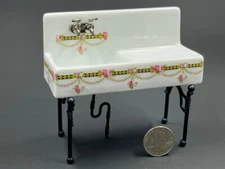 Dollhouse Miniature Kitchen Sink Victoria Rose Reutter Porcelain 1:12 scale F178