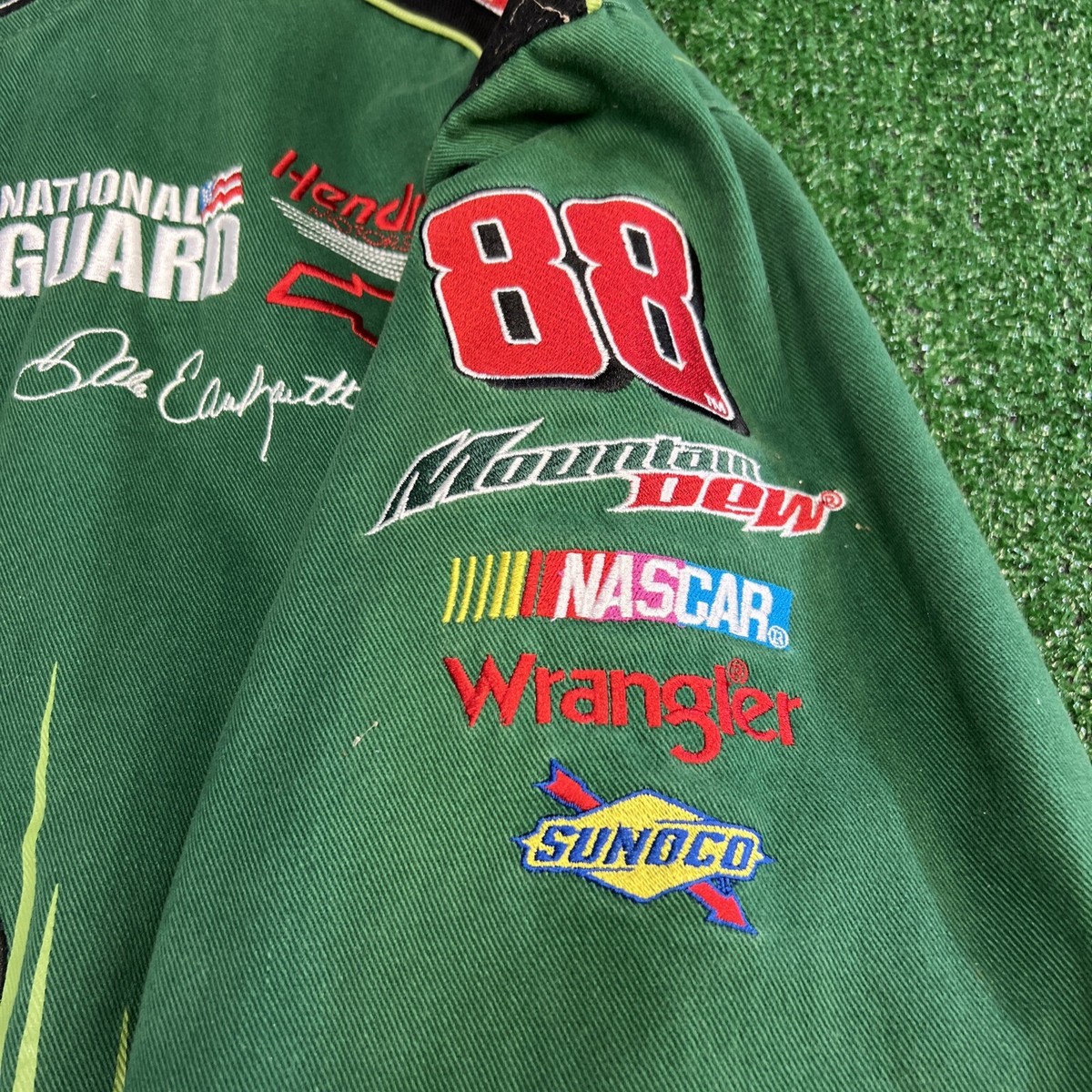 Jr Nation Nascar Dale Earnhardt Jr #88 Amp Energy MTN Dew Jacket 