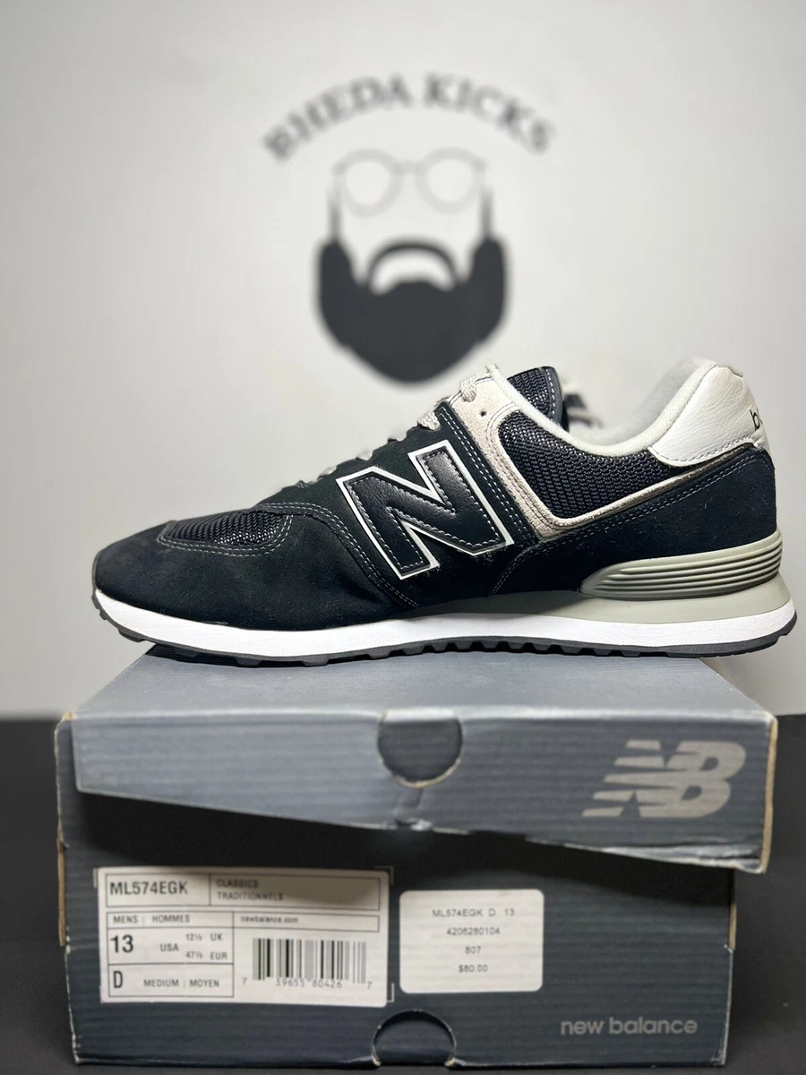 New balance 574 noir blanc gris hotsell