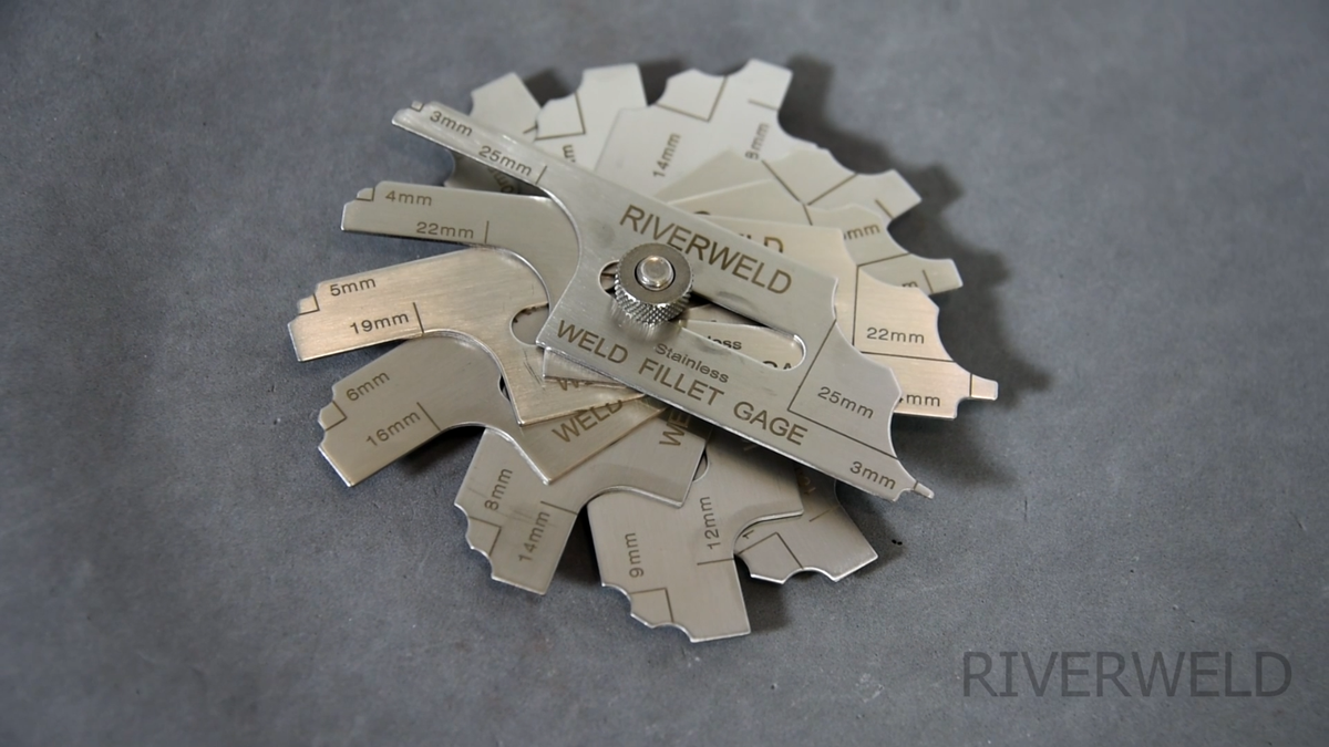 Set 7 Pezzi Per Controllo Saldature A Filetto RIVERWELD - Calibro Professionale MG-11 RL Per Misurare Gambe E Gola, Metrico E Pollici - Foto 11