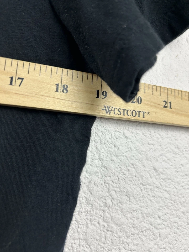 Camisa Vaquera Rock & Roll Mujer L Negra Rosa Cruz Gráfica Y2K Grunge Punk Foto 4 de 4