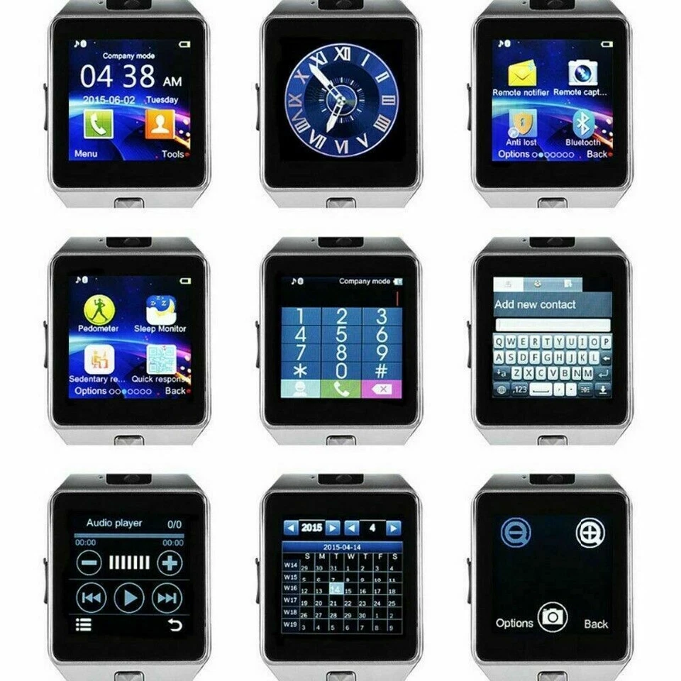 Bluetooth Smartwatch Touchscreen Wrist Smart Phone Watch Sports Fitness Tracker  - Image 3 of 4