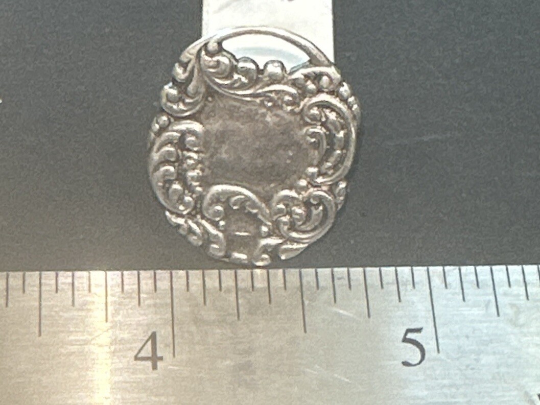 VINTAGE .925 silver engravable repousse luggage t… - image 7