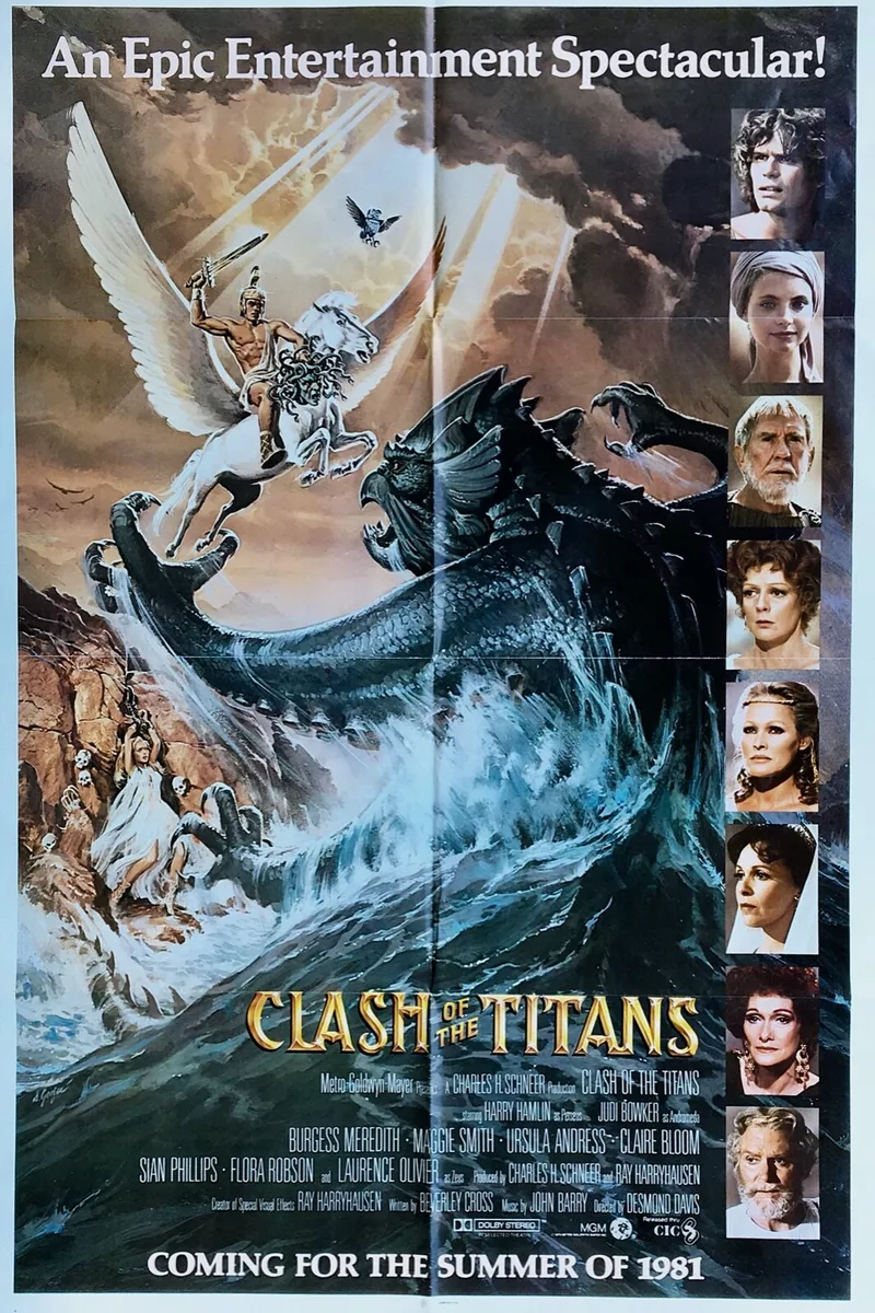 Clash of the Titans Original 1981 U.S. One Sheet Movie Poster