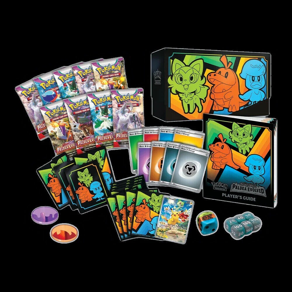 Paldea Evolved Elite Trainer Box ETB Pokémon TCG Scarlet Paldea Evolved Elite Trainer Box ETB Pokémon TCG Scarlet