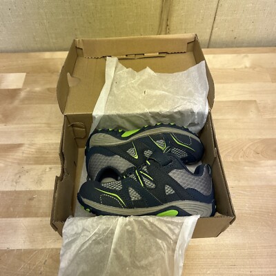Merrell Trail Chaser Kids Hiking Shoes Size 10 M Navy/Green Color