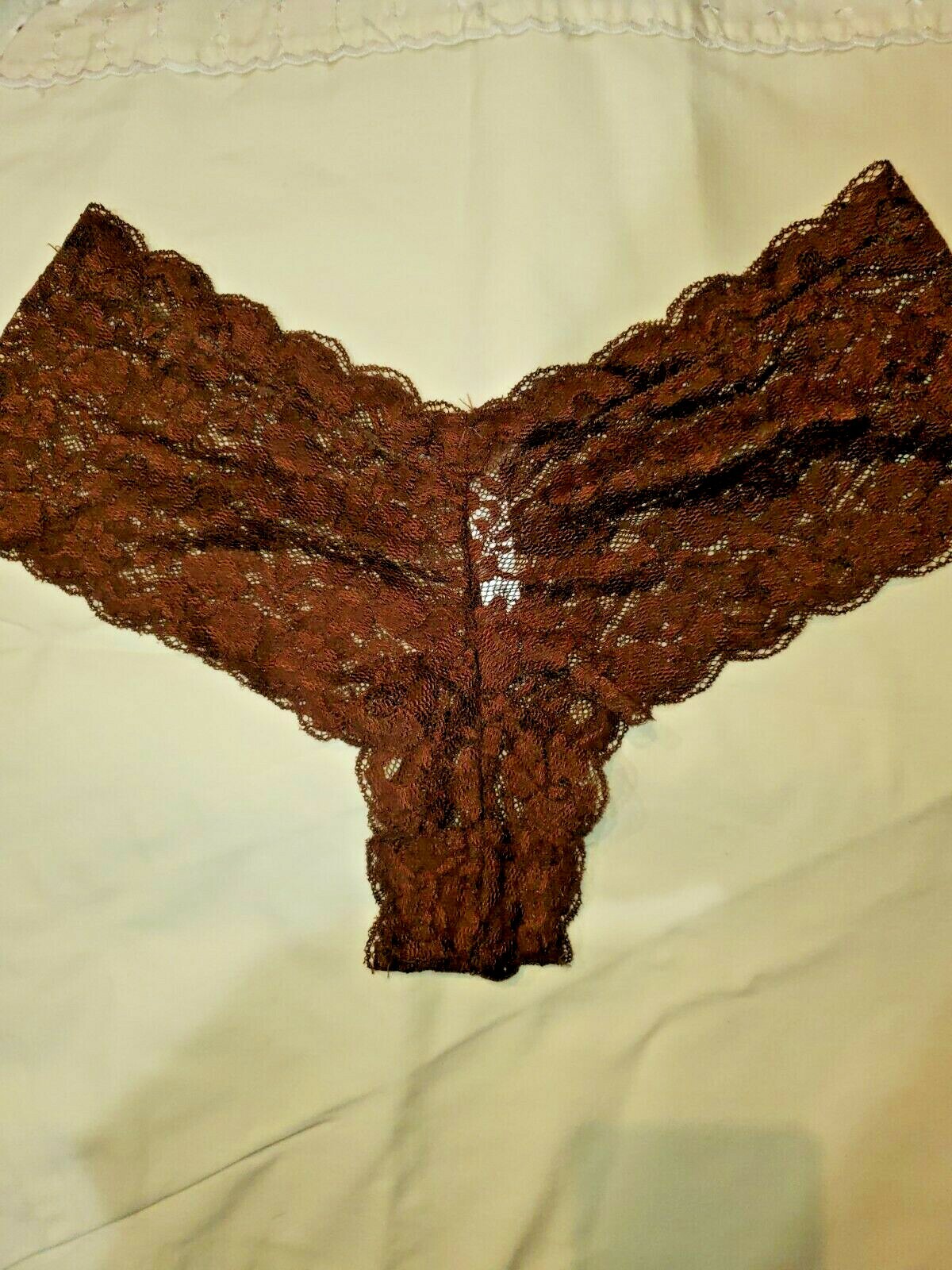 Vintage Steve Nylon Lace Bikini Panties Brown XL Exce… Gem
