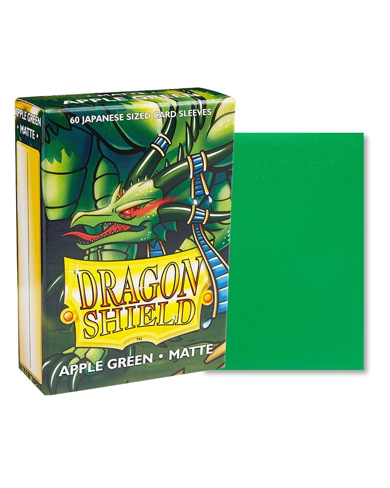 60-Pack) Dragon Shield Card Sleeves APPLE GREEN MATTE Small/Mini