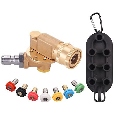 #ad Pressure Washer Pivoting Coupler Kit 240 Degree Rotation Pressure Washer Ac... $32.87