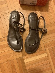 Tory Burch Ali-Aneka Leather Thong Sandal Size 9 | eBay