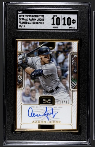 Aaron Judge #DCFA-AJ 2022 Topps Definitive Framed Autograph Collection card