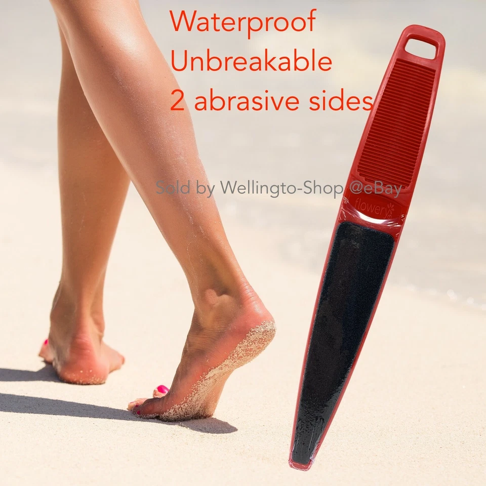 Flowery Foot Rasp Foot File Callus Remover Foot Care Pedicure Foot File Red XL  - Image 4 of 4