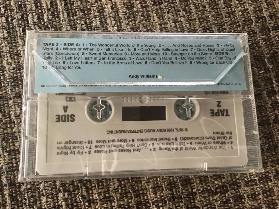 ANDY WILLIAMS HIS GREATEST HITS & FINEST PERFORMANCES 3-CASSETTE TAPES BRAND NEW - Image 4 of 4