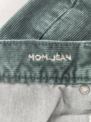 Pantaloni jeans American Eagle High Rise Mom velluto a coste donna taglia 12 verde 32X28 - Foto 4 di 12