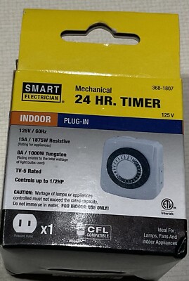 Smart Electrician Indoor Mechanical 24-hour Timer