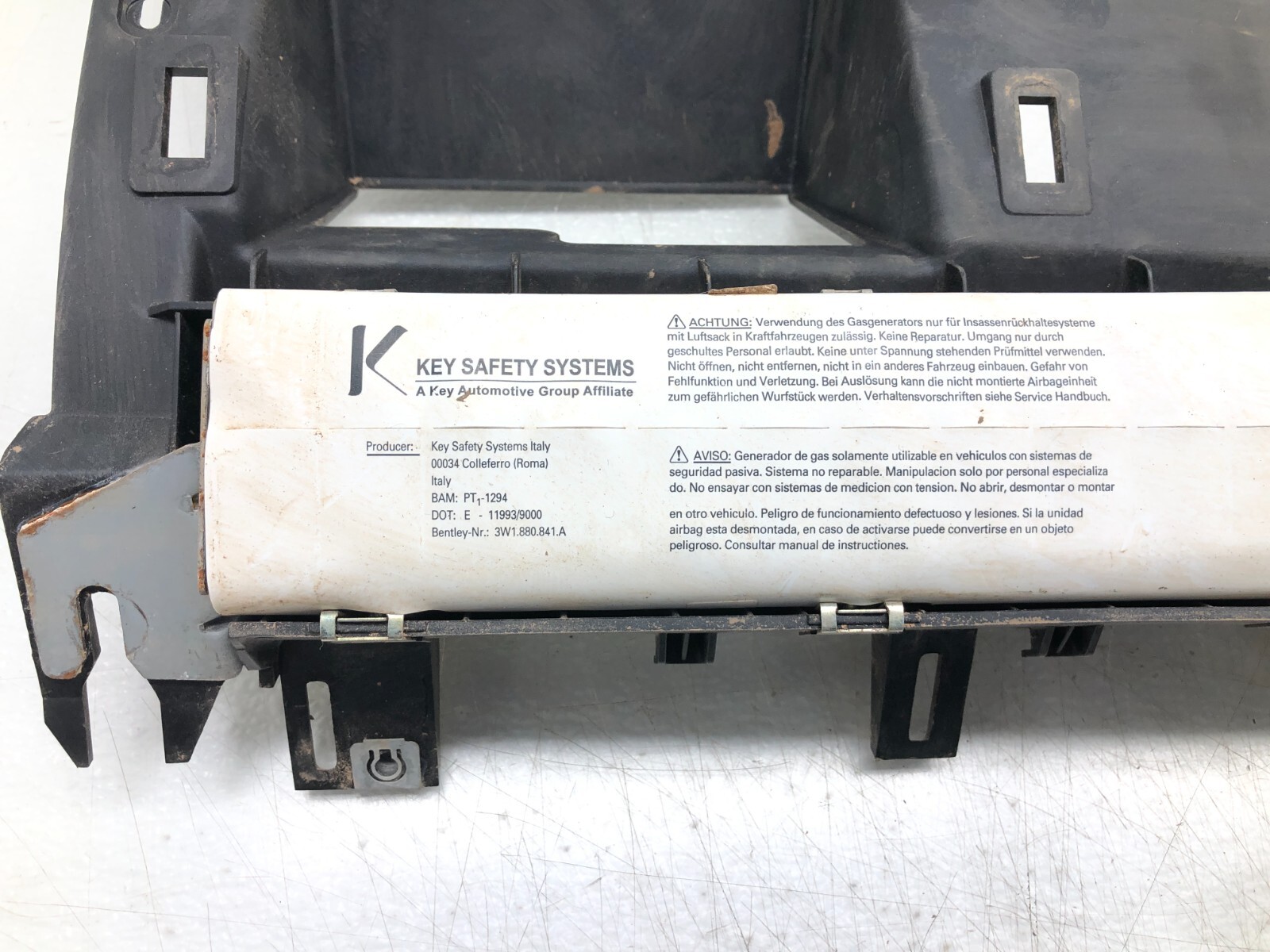 2014-2019 BENTLEY FLYING SPUR LEFT DRIVER FRONT DASH KNEE AIRBAG AIR BAG #NOTES.