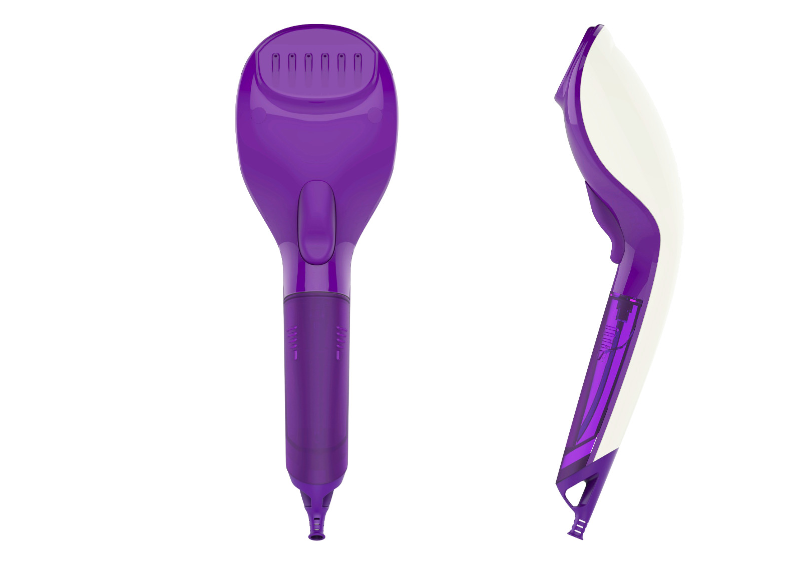 Handheld Portable Steam Cleaner Iron fabric garment iron+steambrush Purple 