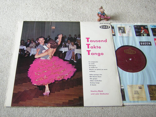STANLEY BLACK & ORCHESTRA Tausend Takte Tango ORIG 1959 GER LP DECCA BLK 16170-P - Afbeelding 1 van 1