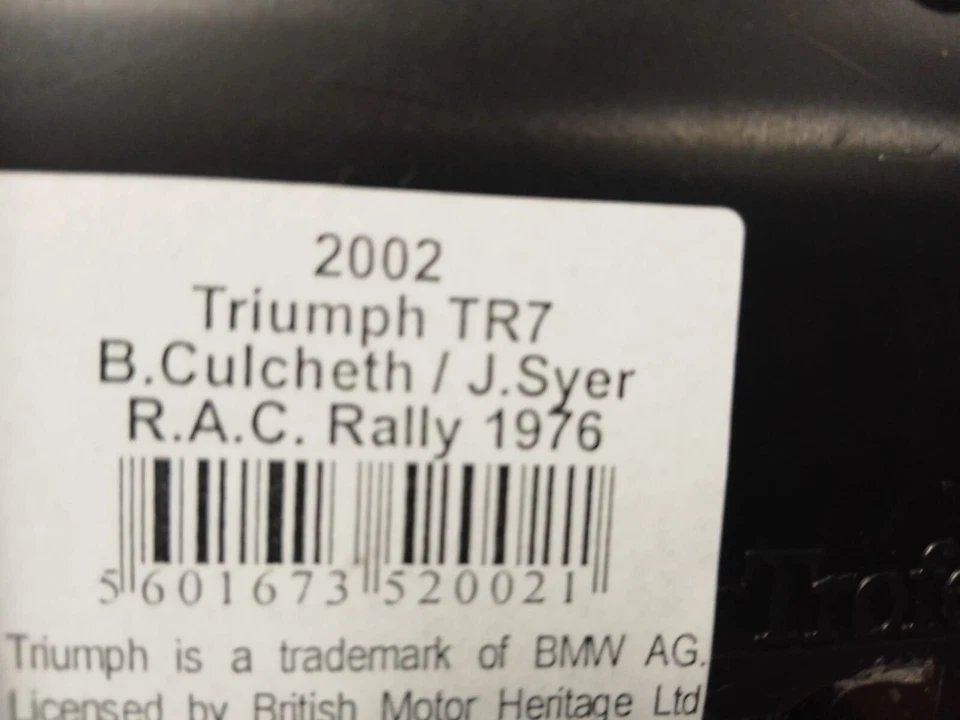 Trofeu Triumph TR7 #24 Culcheth RAC Rally 1976 1/43 2002 - Immagine 2 di 2