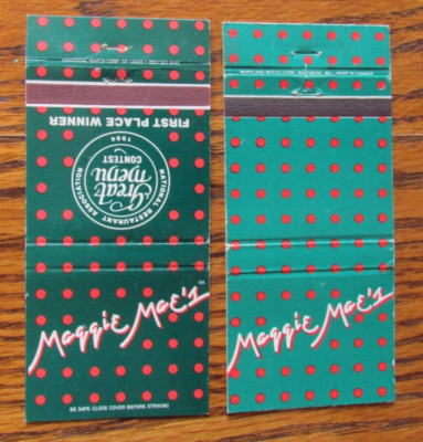 PITTSBURGH, PENNSYLVANIA MATCHBOOK COVERS: MAGGIE MAE'S EMPTY MATCHCOVERS -C