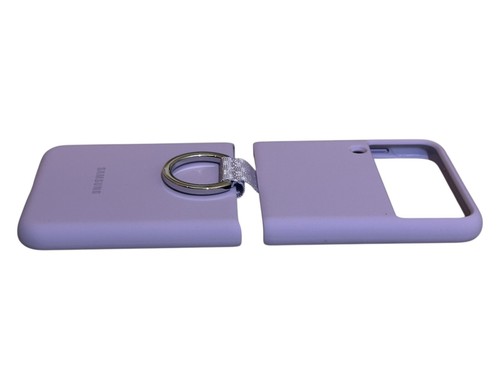 Official Samsung Lavender Silicone Cover with Ring - EF-PF711 - for Z Flip3 5G - Zdjęcie 6 z 9