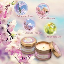 Blumige Duftende Runde Deko-Kerzen -Teelichter online kaufen