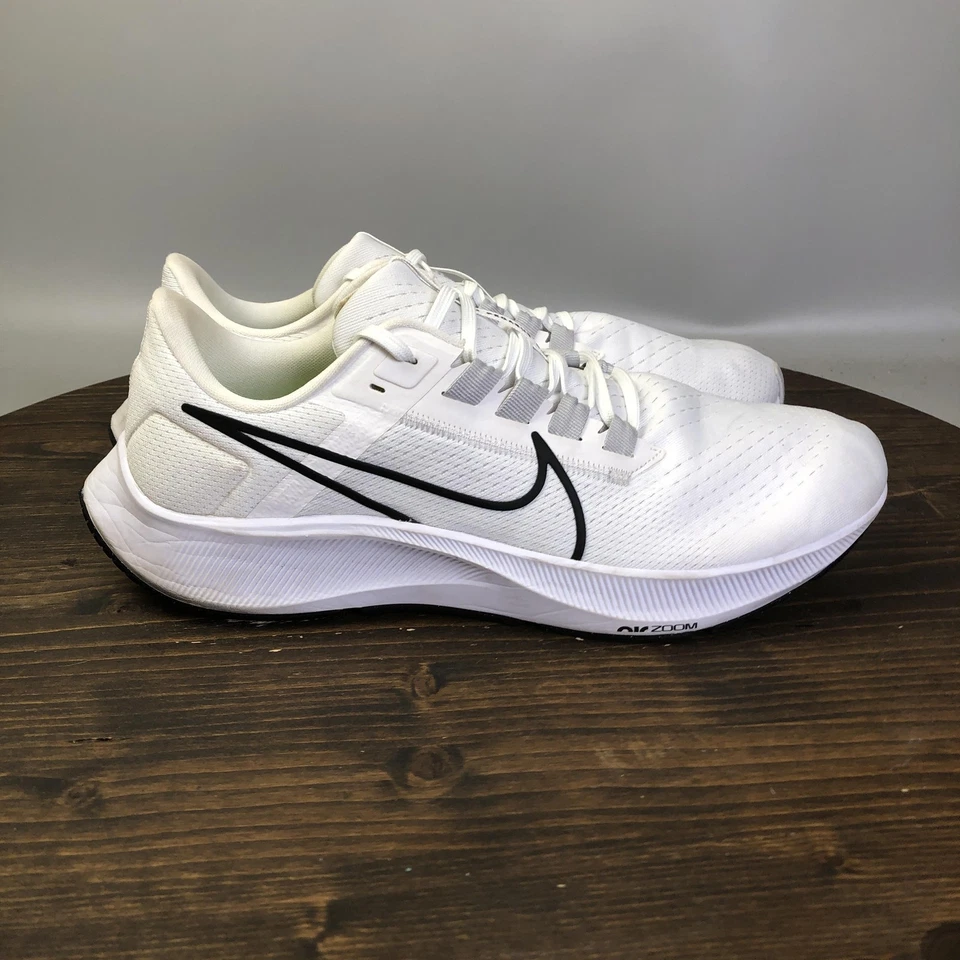Nike Air Zoom Pegasus 38 Shoes Mens Size 11.5 White Black Running CW7356-100 - Image 4 of 4