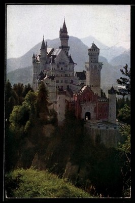 Postcard Schwangau, view of Neuschwanstein Castle 1927 