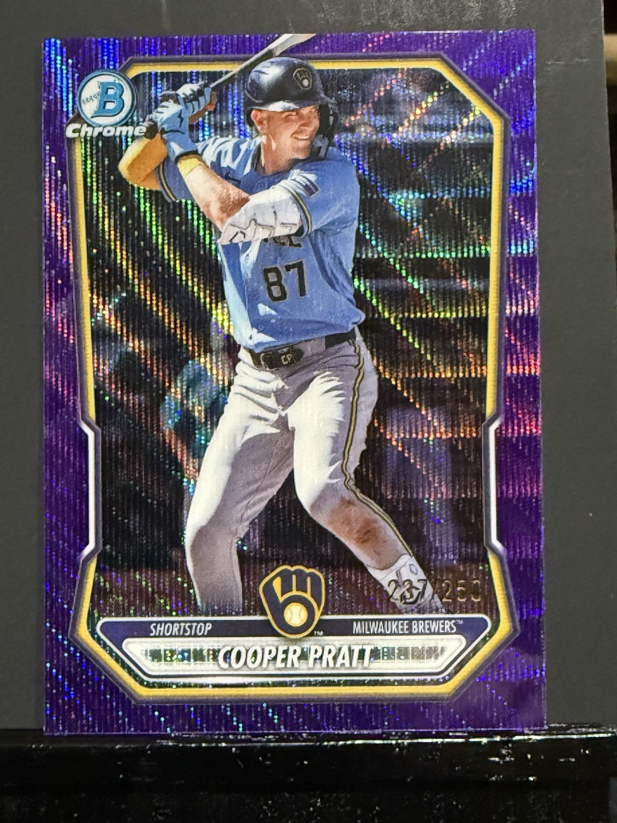 2026 Bowman Chrome Baseball Cooper Pratt #BCP-248 Purple Shimmer /250