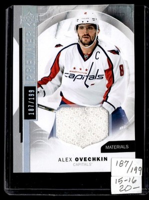 2015-16 Upper Deck Premier Base - Jersey Alexander Ovechkin 187/199 Washington