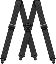 Suspenders for Men Heavy Duty Hidden Suspenders Work Airport Friendly with Plast