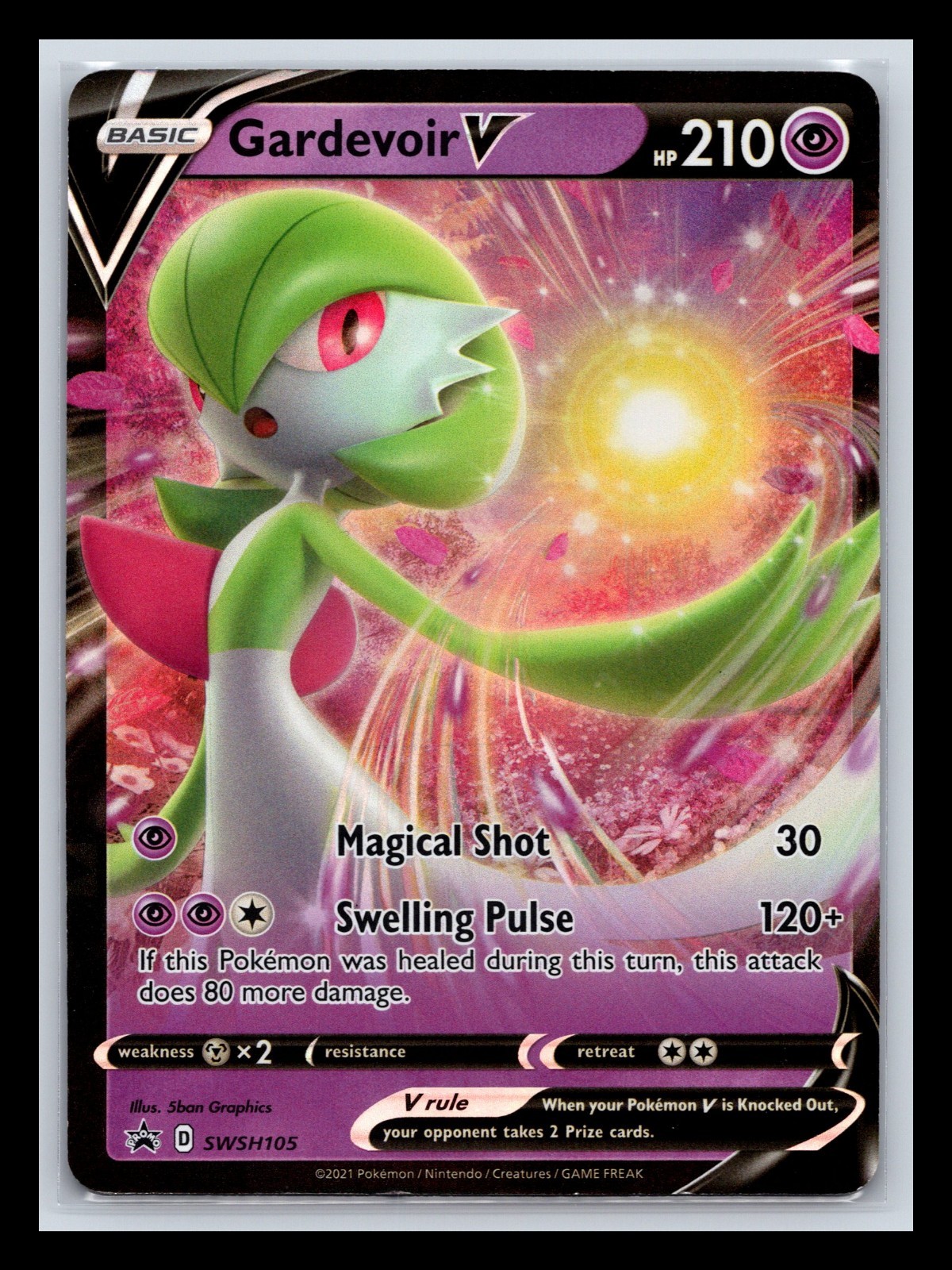 Gardevoir V SWSH105 Sword & Shield Promo - Holo Pokemon HP (Promo)