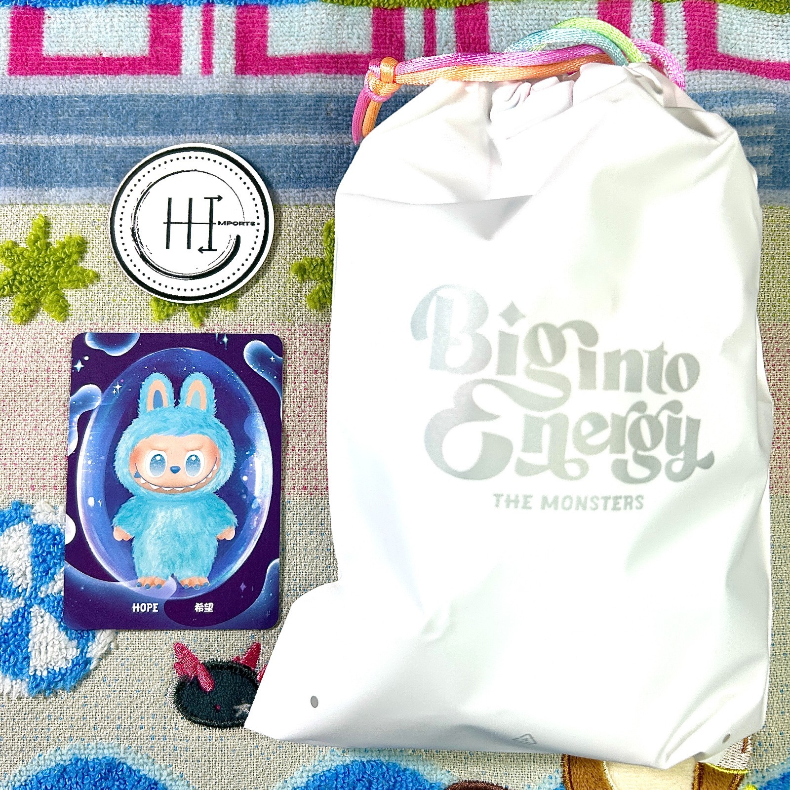 PopMart Labubu Oficial Big Into Energy | Bolso Hope Nuevo Caja Abierta Sellado