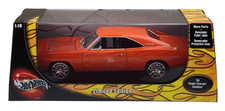 100% Hot Wheels 1:18 Scale 1969 '69 Dodge Charger Modified Orange Diecast Model