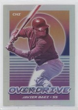 2021 Panini Chronicles Overdrive Holo Prizm Javier Baez #1 ut4