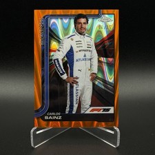2025 Topps Chrome F1 Carlos Sainz Orange Wave /25 #18