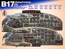 B17 FORTRESS COCKPIT instrument panel CDkit