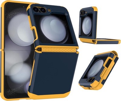 Samsung Galaxy Z Flip 5 case, Flexible Soft Rubber Hinge Protection, Rugged Armo