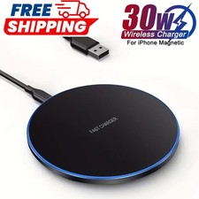 Wireless Fast Charger Charging Pad Dock for Samsung iPhone Android Cell Phone